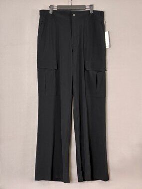 Athleta Chelsea Utility Wide Leg Pants Black 12 Tall NWT Featherweight Stretch